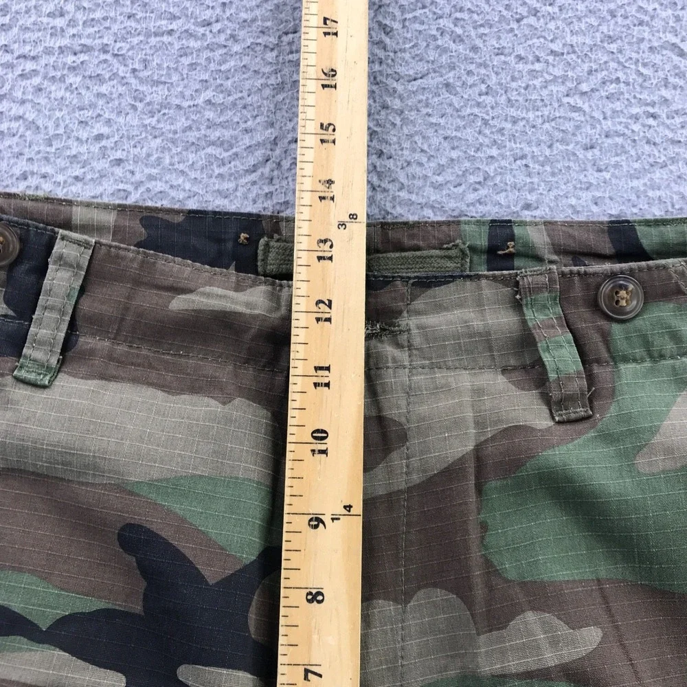 Mnml Pant Men 38x36 Green Cargo Bootcut Flare Paint Splatter Military Stacked